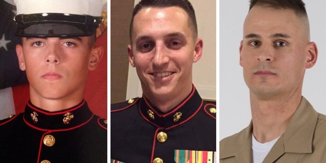 The attack killed (left to right) Cpl. Robert A. Hendriks, Sgt. Benjamin S. Hines and Staff Sgt. Christopher Slutman.