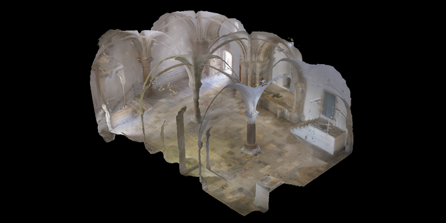 Photogrammetry picture of the Cenacle.
