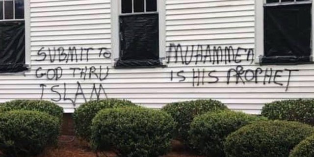 A Presbyterian church in upstate South Carolina was broken into and vandalized Sunday, according to the local police.
