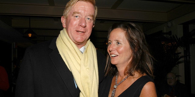 FILE: William Weld and Leslie Marshall attend GREY GARDENS Opening Night Party at The Boathouse in Central Park on November 2, 2006 in New York City. (Photo by Patrick McMullan/Patrick McMullan via Getty Images)