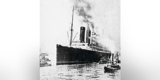 File photo - The first page of the Daily Mirror of May 8, 1915 with the news of the sinking of the English steamship Lusitania.