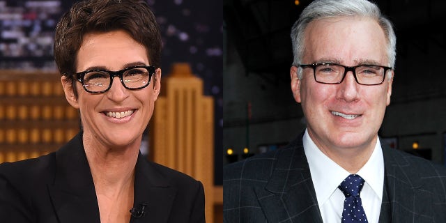 MSNBC star Rachel Maddow and her former colleague Keith Olbermann will face off in a brutal cage match during Round Two of the "Liberal Hack Tournament."