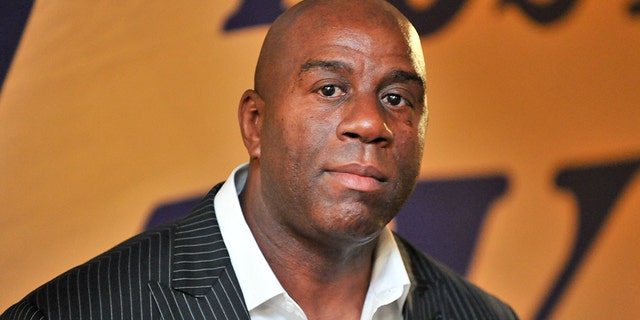 Magic Johnson’s shocking resignation as the 16-time NBA champions’ president of basketball operations earlier this month compounded the turmoil that always seems to envelop the Lakers, who remain among the most talked-about sports franchises in the world even though they haven’t made the playoffs since 2013.(Allen Berezovsky/Getty Images)