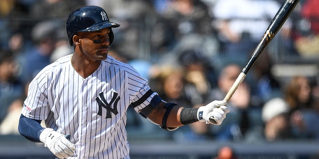 Miguel Andujar n ° 41 of the New York Yankees during the first leg of the match against the Baltimore Orioles during the opening day at Yankee Stadium on March 28, 2019 in the Bronx district of New York. 
