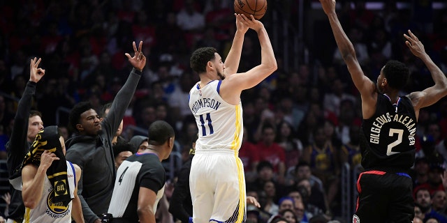 Pairing Thompson with Luka Doncic could make the Mavericks a contender in the Western Conference. (AP Photo/Mark J. Terrill)