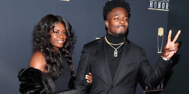 Morgan Goodwin and Marquise Goodwin attends the NFL Honors at University of Minnesota on February 3, 2018 in Minneapolis, Minnesota.