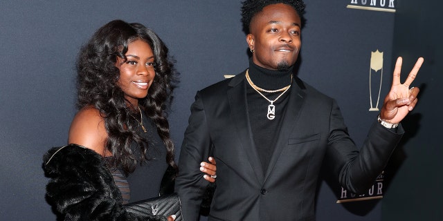 Morgan Goodwin and Marquise Goodwin attends the NFL Honors at University of Minnesota on February 3, 2018 in Minneapolis, Minnesota.