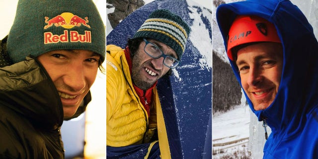 From left: David Lama, Hansjörg Auer, and Jess Roskelley were presumed dead.