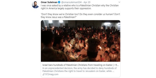 Rep. Ilhan Omar, D-Minn. is being criticized for retweeting a tweet that claims Jesus was a "Palestinian."