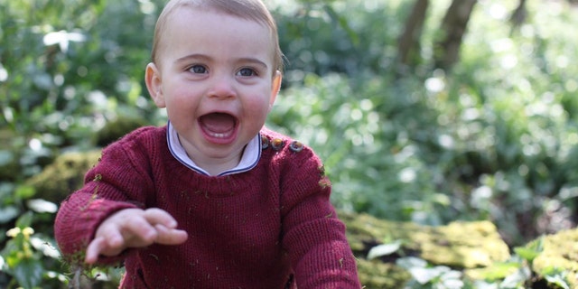 The day before Prince Louis' first birthday, Kensington Palace released new photographs of the young royal on Twitter.
