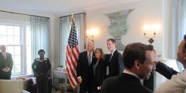 A picture of Biden at the 2009 fundraiser. (Amy Lappos)