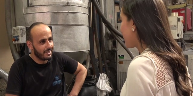 Sofian Dagger is a Palestinian employee at Twitoplast, an Israeli plastics company in the West Bank.