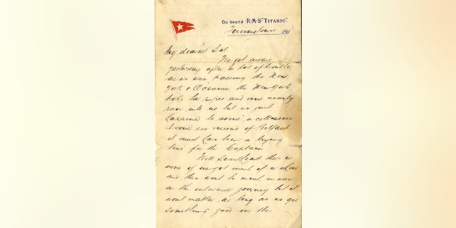 The letter written by Geddes to his wife.