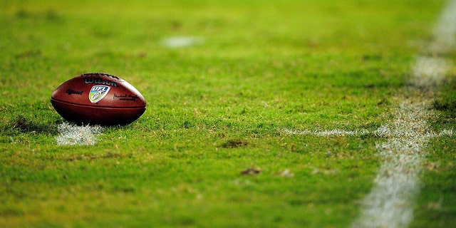 A ball on the field during the game between the California Redwoods and the Florida Tuskers at the Florida Citrus Bowl on October 22, 2009 in Orlando, Florida.