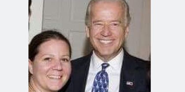 Amy Lappos tells Fox News this photo shows her with Joe Biden at the fundraiser in 2009. (Amy Lappos)