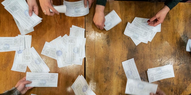 Ukrainians voted on Sunday in a presidential runoff that saw the nation's incumbent leader struggle to fend off a strong challenge by a comedian who denounces corruption and played the role of president in a TV sitcom.