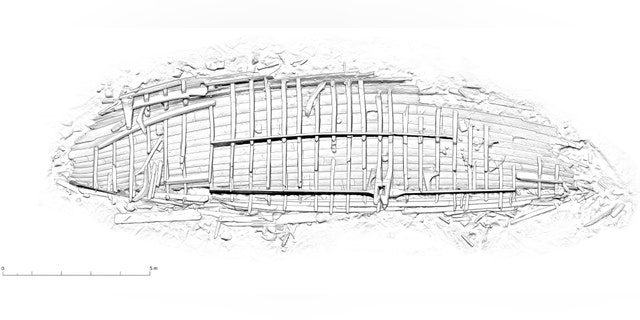 A diagram of the shipwreck. (Massimiliano Ditta)