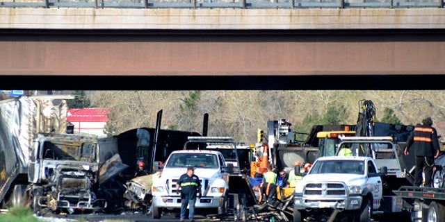 Semi Truck Driver 23 Arrested After 4 People Are Killed In Fiery Crash Involving 28 Vehicles 