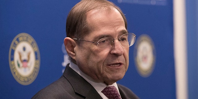 U.S. Rep. Jerrold Nadler, D-N.Y., chair of the House Judiciary Committee, speaks during a news conference on April 18 in New York.