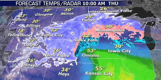 The worst of the snow is expected late Wednesday into Thursday.