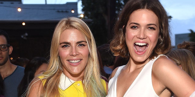 BEVERLY HILLS, CA - SEPTEMBER 01: Busy Phillips and Mandy Moore attend The A List 15th Anniversary Party on September 1, 2015 in Beverly Hills, California. (Photo by Stefanie Keenan/Getty Images for The A List)