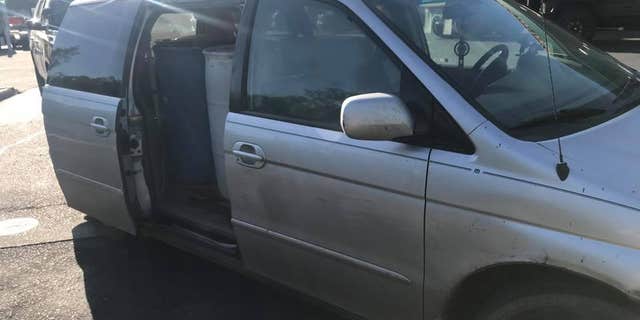 California authorities arrested a driver who allegedly defied “a lawful order” and hauled off 285 gallons of diesel fuel in a minivan, officials said Friday.