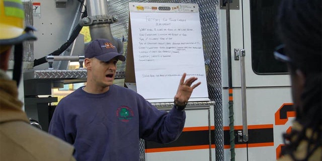The Kentland Volunteer Fire Department says Slutman rose through the ranks during his 19-year career
