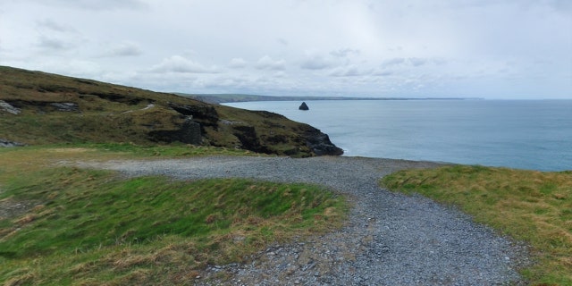 What the view looks like unspoiled by a red van.