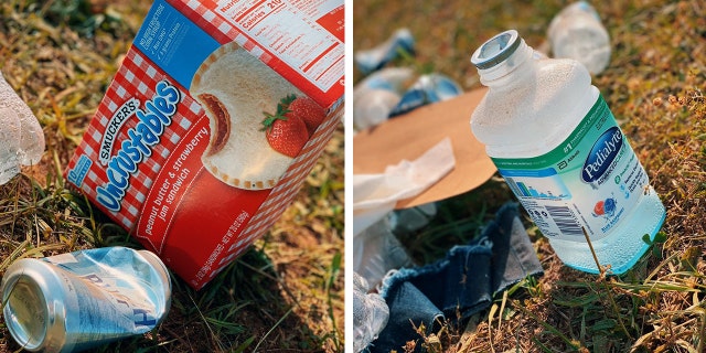 Talladega Superspeedway found a "college starter pack" in the debris left after the GEICO 500 Sunday.