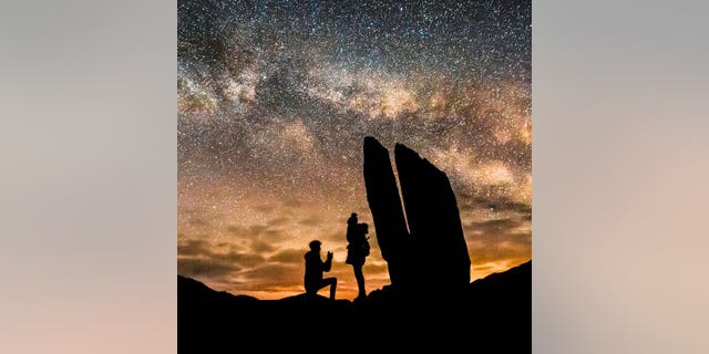 Westlake Legal Group d Man proposes to girlfriend before the Milky Way in stunning photos SWNS Sarah Ward fox-news/lifestyle/relationships fox-news/lifestyle fnc/great-outdoors fnc effa2719-0d4f-53a8-aa00-45ca8cc1c185 article