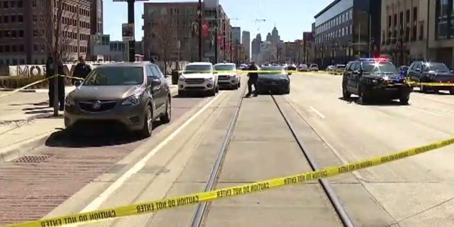 The shooting happened around 12:30 p.m. after an argument on a bus on Woodward Avenue in Detroit.