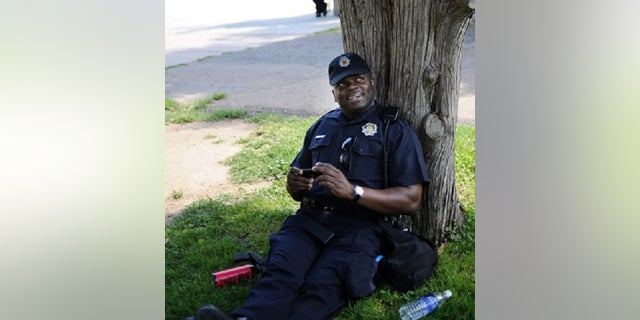 Denver Police officer Shederick Dobbin was suspended for 10 days for visiting a strip club while on duty last year. (Photo By Hyoung Chang/The Denver Post via Getty Images)