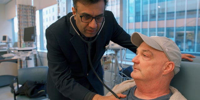 Patient James Sullivon, who received a hepatitis C-positive heart transplant, was given antiviral medicine shortly after the procedure in hopes of blocking hepatitis C infection rather than having to treat it.