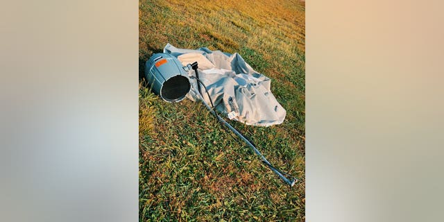 Talladega Superspeedway posted an image of a "hot tub time machine" left behind by NASCAR fans.