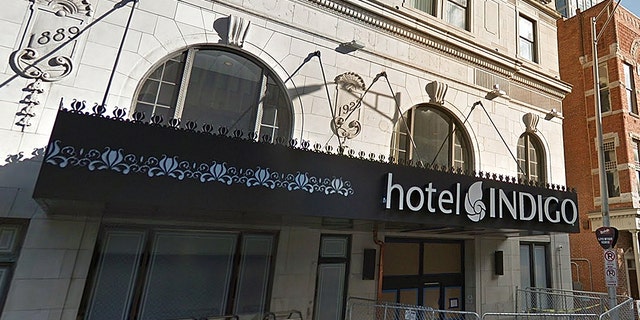 Hotel Indigo on Union Street in downtown Nashville where the incident occured.