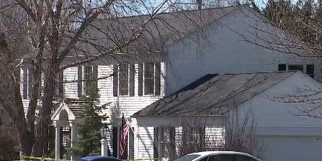 The scene of the alleged home invasion in Sleepy Hollow, Ill. on Monday.