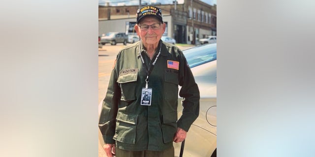 Major Wooten, 102, served as a private in World War II repairing railroad and hospital cars to help support the front lines.