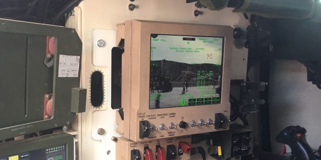 Inside a Stryker's Turret. (Photo by Kris Osborn)