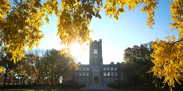 Fordham University, aged 22, was seriously injured while she was climbing to the church steeple early Sunday morning with other students to take pictures.