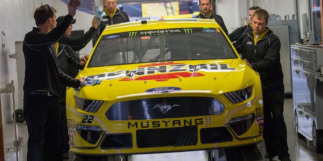 Cars go through a tech inspection before every race.