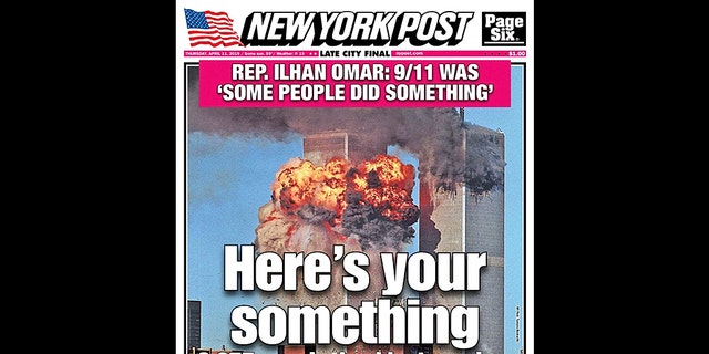 The cover of the New York Post on Thursday, April 11, 2019.