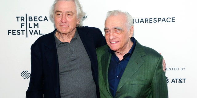 Actor Robert De Niro, left, and director Martin Scorsese attend