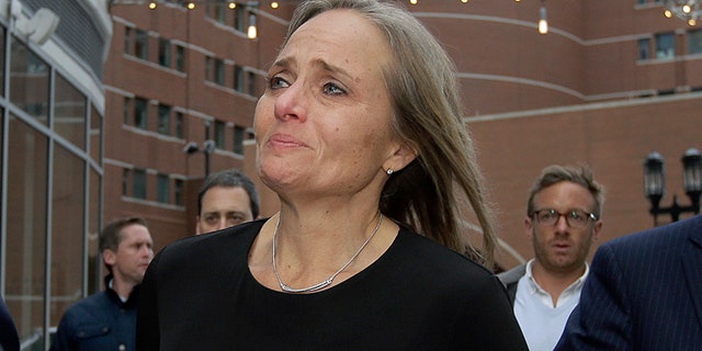 District Court Judge Shelley M. Richmond Joseph departs federal court on Thursday in Boston after facing obstruction of justice charges for allegedly helping a man in the country illegally evade immigration officials as he left her Newton, Mass., courthouse after a hearing in 2018. (AP)