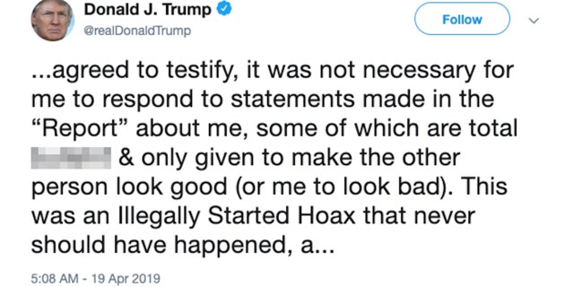 Image result for trump tweet agreed to testify bull