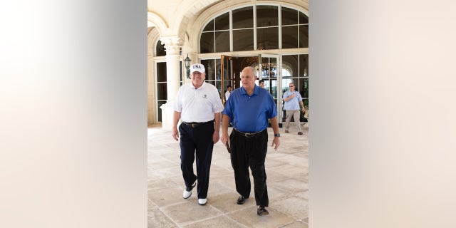President Trump with conservative radio show host Rush Limbaugh on Friday, April 19, 2019.