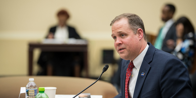 NASA Administrator Jim Bridenstine testifies before the House Committee on Science, Space and Technology on April 2, 2019, during a hearing to review NASA's fiscal year 2020 budget request.