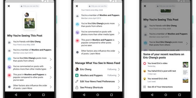 Facebook is giving users more information about News Feed.