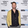 Alexander Skarsgård poses at the 2019 Tribeca Film Festival after party for his movie "The Kill Team," where he received the IMDb STARmeter award, in New York City on April 27, 2019.