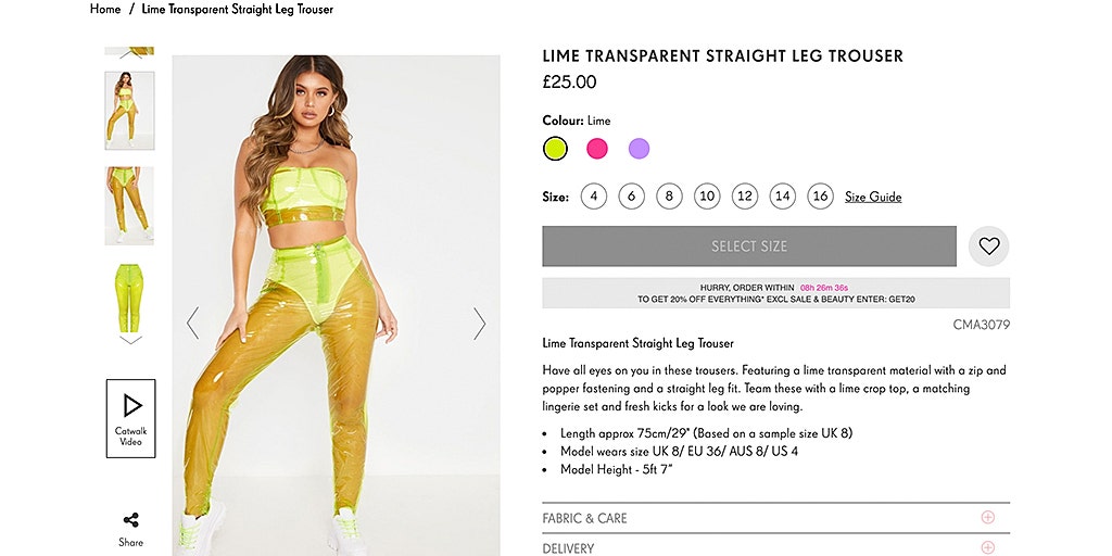 clear plastic jeans for sale
