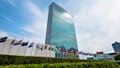 New York City, USA - August 21, 2014: UN Headquarters in a summer day. Many flags are blowing this means that the assembly is meeting - Fox News